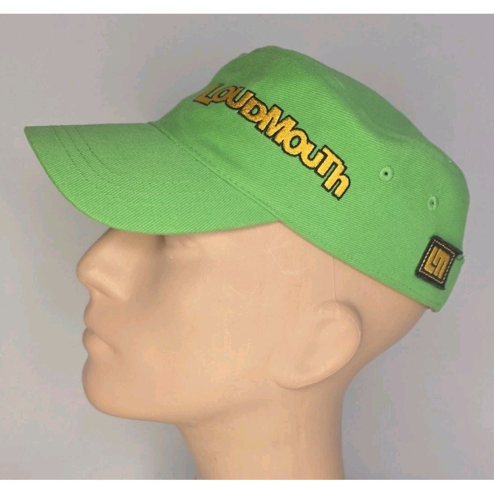 LOUDMOUTH Golf Painters Hat Lime Green Strapback Golf Embroidered Logo OS Unisex